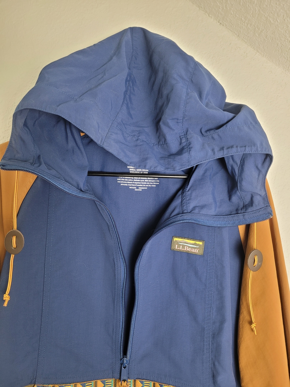 L.L. Bean Olive, Blue & Teal Colorblock Jogger Jacket - Picture 5 of 15
